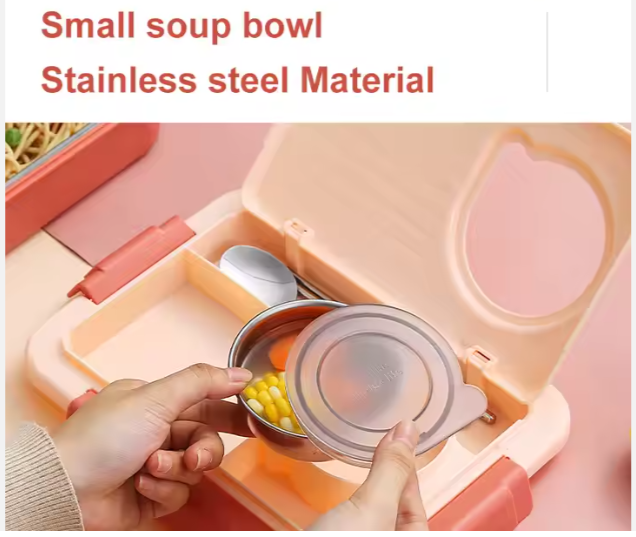 Stainless Steel Bento Lunch Box, 1.25L/1.4L Capacity, Multi-Compartment Design, Leak-Proof Container for Teens And Adults