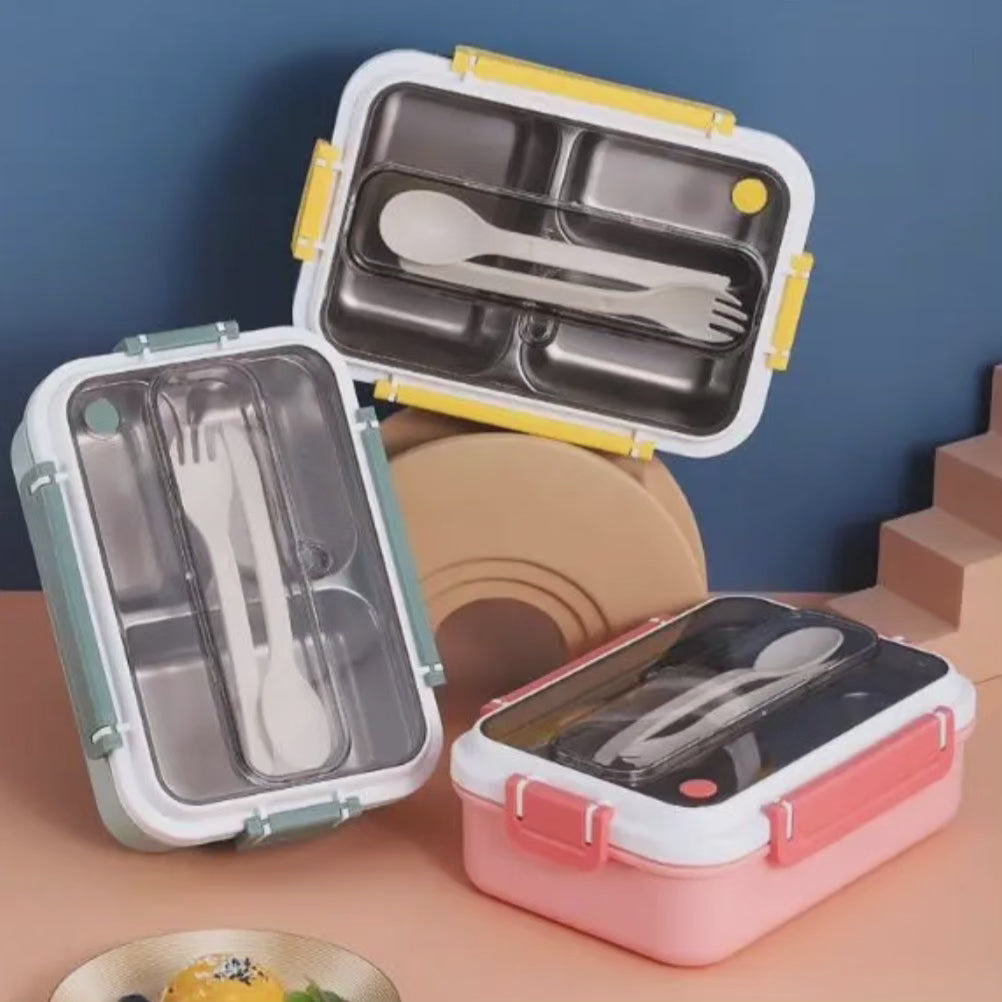 Stainless Steel Lunchbox 2/3 compartment for Kids or Adults School Office Picnic