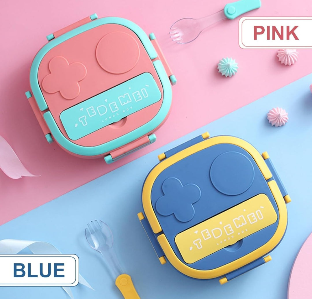 Stainless steel kids bento lunchbox 2/3 compartment, BPA-free material