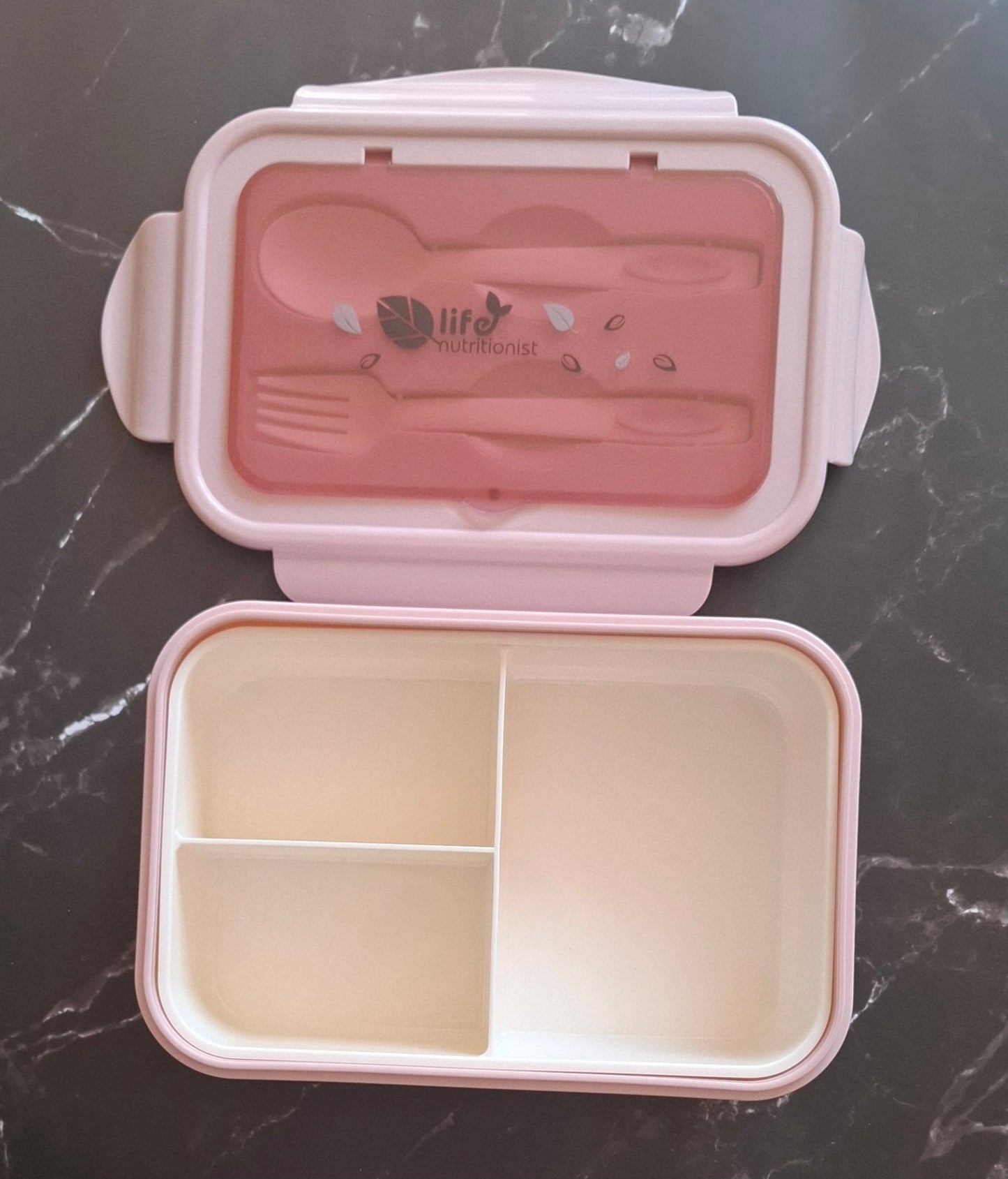 3 Compartment Lunchbox Food Container Set Bento Storage Box For Kids Adults Picnic Office