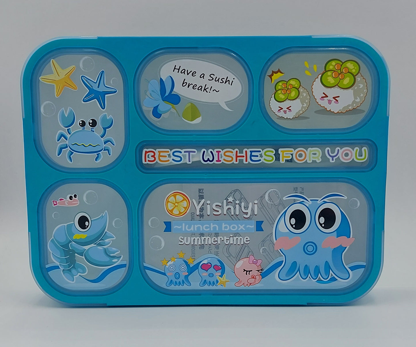 Leakproof Bento Lunch Box for kids with cutlery