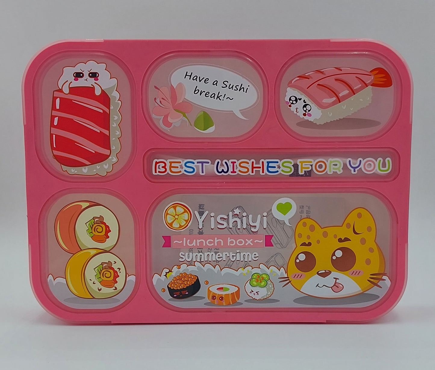 Leakproof Bento Lunch Box for kids with cutlery