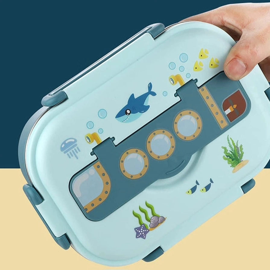 Stainless Steel Bento Lunch Box for Kids- comes with Soup Bowl and spoon