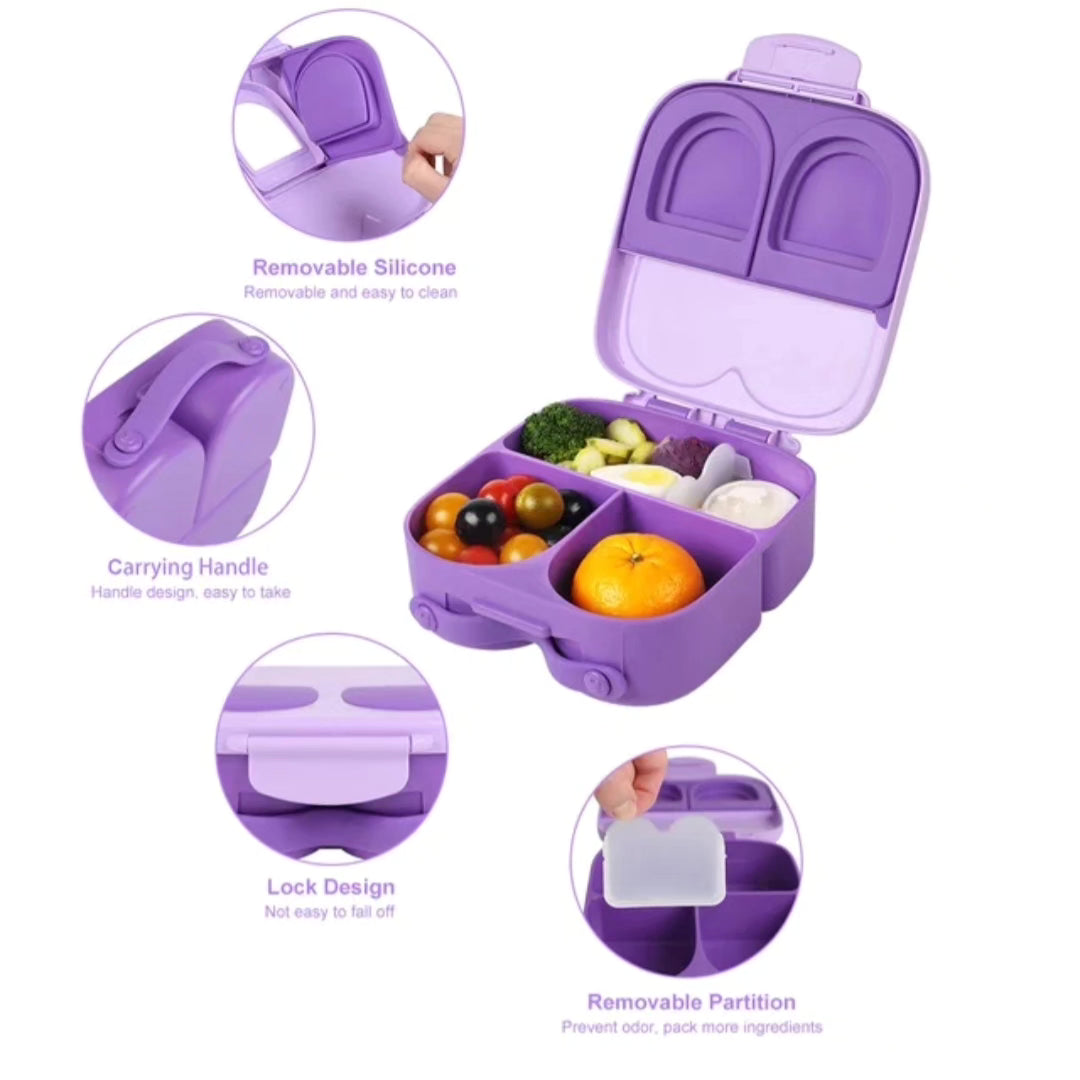 Bento Lunchbox For Kids, Easy to Carry, Leakproof and Dishwasher Safe