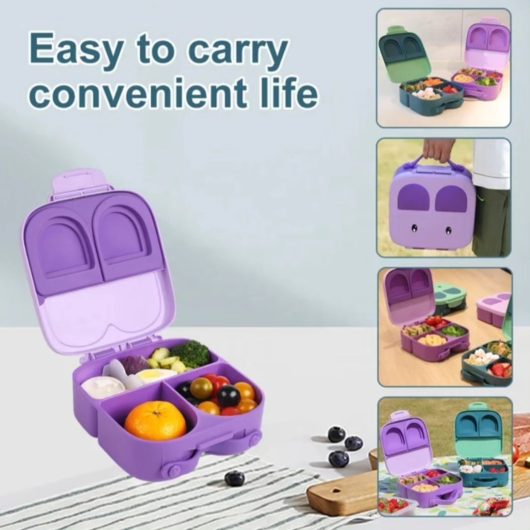 Bento Lunchbox For Kids, Easy to Carry, Leakproof and Dishwasher Safe