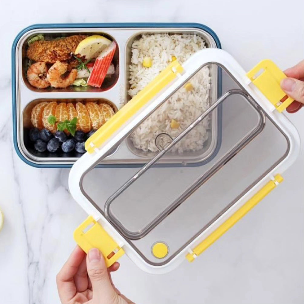 Stainless Steel Lunchbox 2/3 compartment for Kids or Adults School Office Picnic