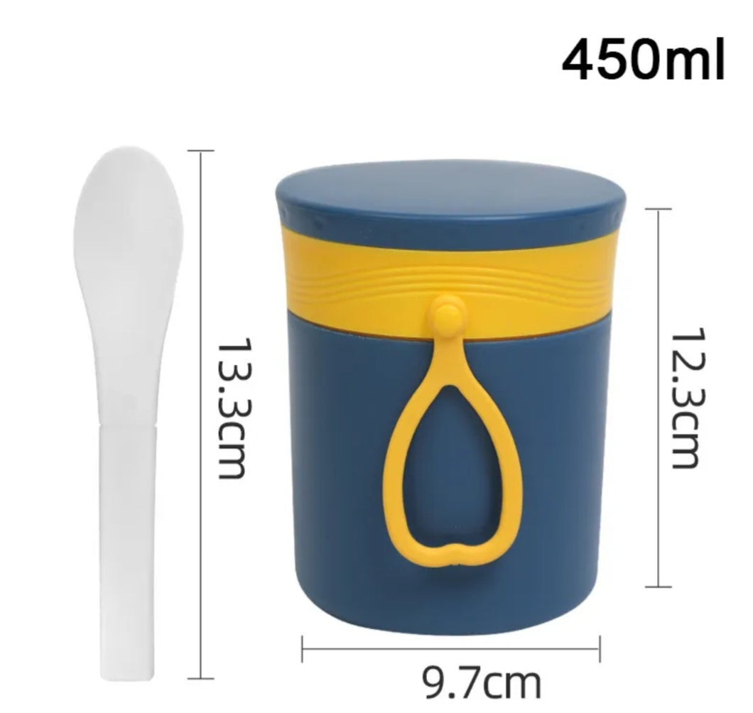 450ml Portable Hot Food Flask Thermos Insulated Stainless Steel For Kids, Adults School Office Picnic