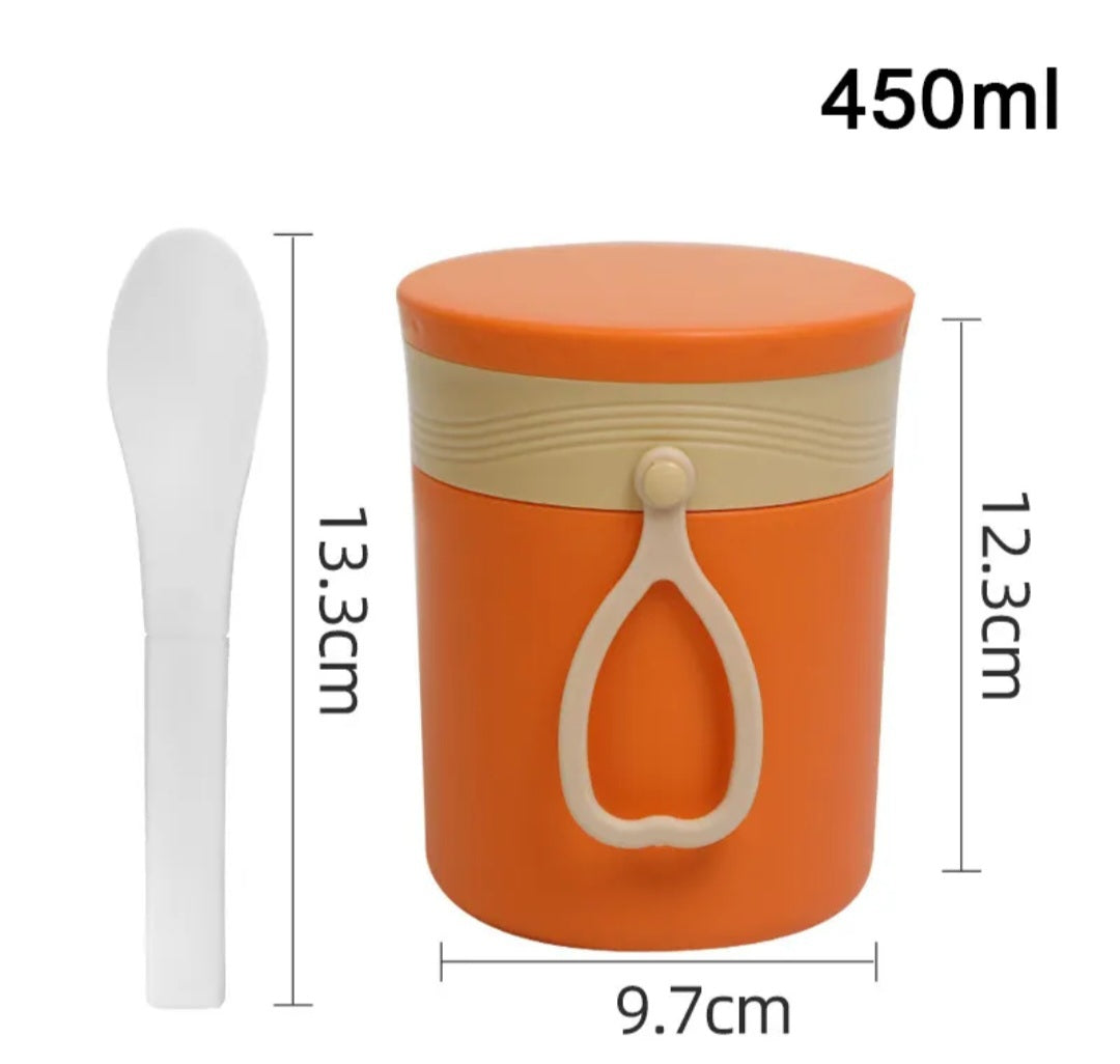 450ml Portable Hot Food Flask Thermos Insulated Stainless Steel For Kids, Adults School Office Picnic