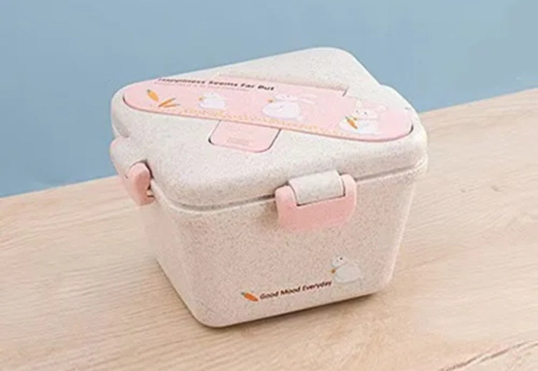 3x Wheatstraw Echo friendly Snackbox/Lunchbox