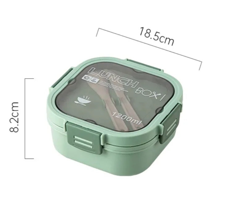 Portable double layer bento lunchbox/salad container, Dishwasher & Microwave safe