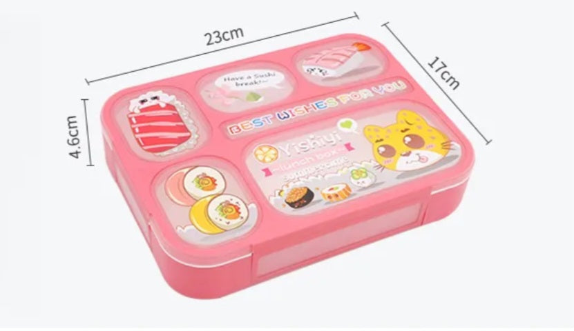 Leakproof Bento Lunch Box for kids with cutlery