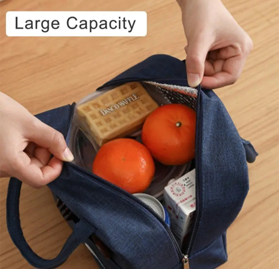 Portable Lunch Box Bag, Insulated Thick Aluminium Foil bag for kids or adults