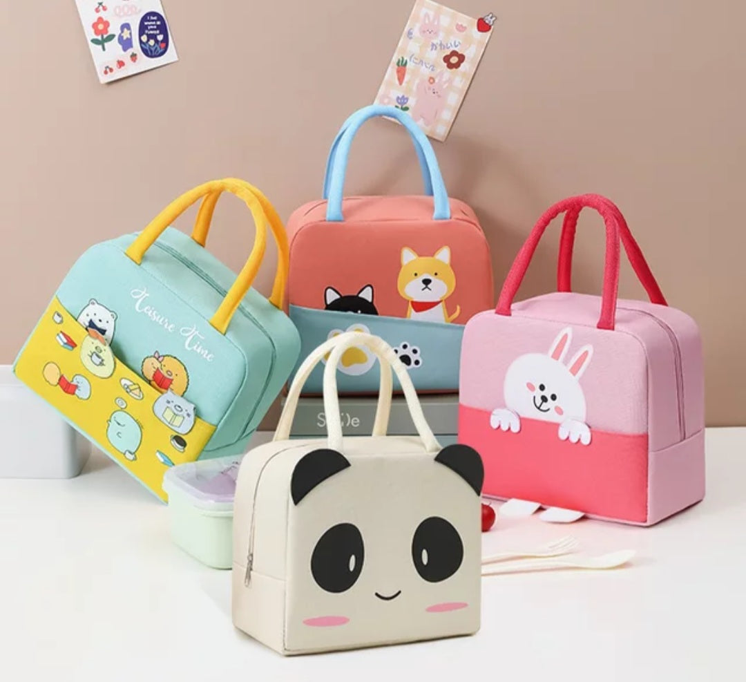 LUNCH BAG 3D DESIGN CARTOON ANIMAL INSULATED, WATERPROOF FOR KIDS, SCHOOL PICNIC