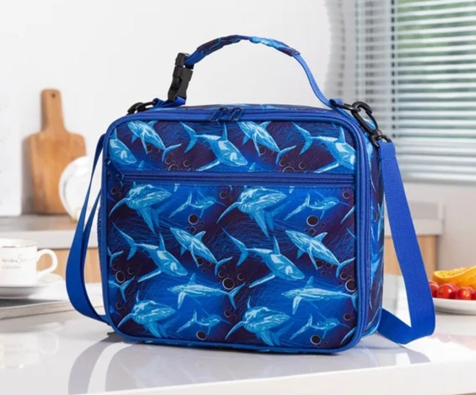 Insulated Lunch Bag, Kids Lunch Cool Bag with 2 Adjustable Strap, Waterproof