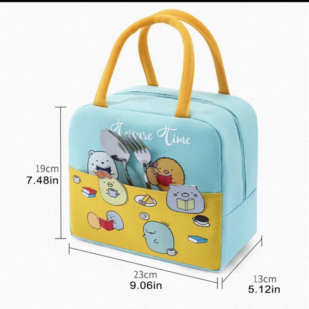 LUNCH BAG 3D DESIGN CARTOON ANIMAL INSULATED, WATERPROOF FOR KIDS, SCHOOL PICNIC