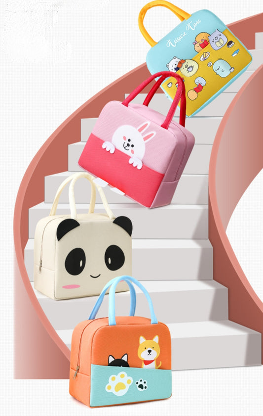 LUNCH BAG 3D DESIGN CARTOON ANIMAL INSULATED, WATERPROOF FOR KIDS, SCHOOL PICNIC