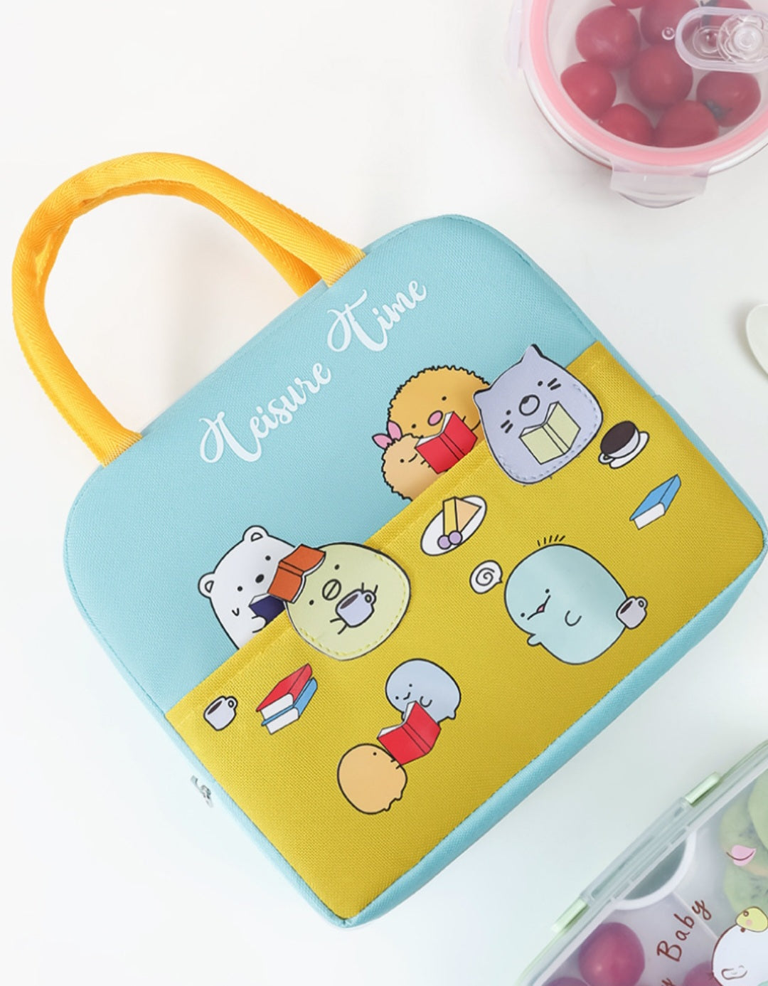 LUNCH BAG 3D DESIGN CARTOON ANIMAL INSULATED, WATERPROOF FOR KIDS, SCHOOL PICNIC