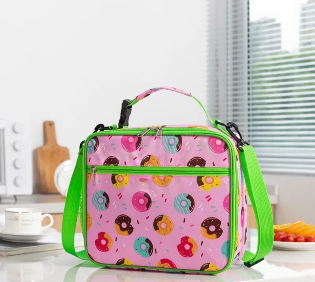 Insulated Lunch Bag, Kids Lunch Cool Bag with 2 Adjustable Strap, Waterproof